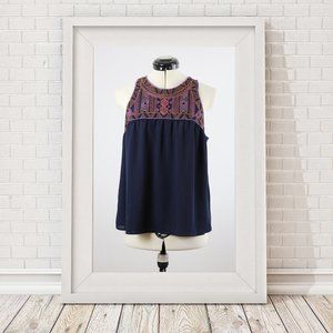 NAVY PURPLE AND GOLD TANK